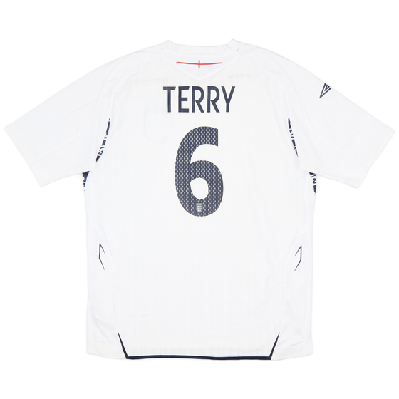 2007-09 England Home Shirt Terry #6 - 8/10 - (XL)