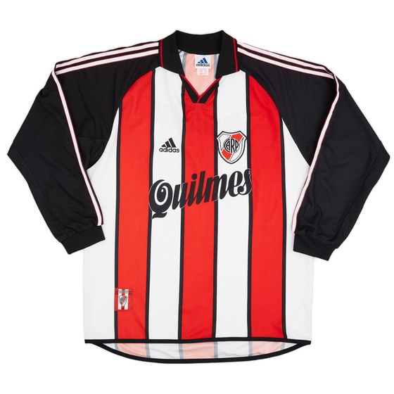 2000-02 River Plate Away L/S Shirt - 9/10 - (XL)