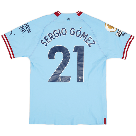 2022-23 Manchester City Match Issue Home Shirt Sergio Gómez #21