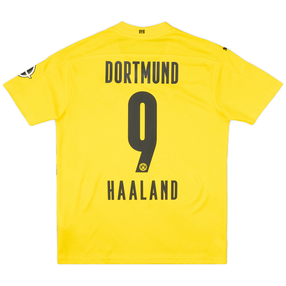 2020-21 Borussia Dortmund Home Shirt Haaland #9 - 5/10 - (L)