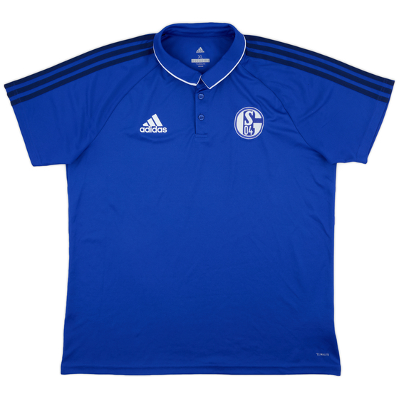 2017-18 Schalke adidas Polo Shirt - 9/10 - (XL)