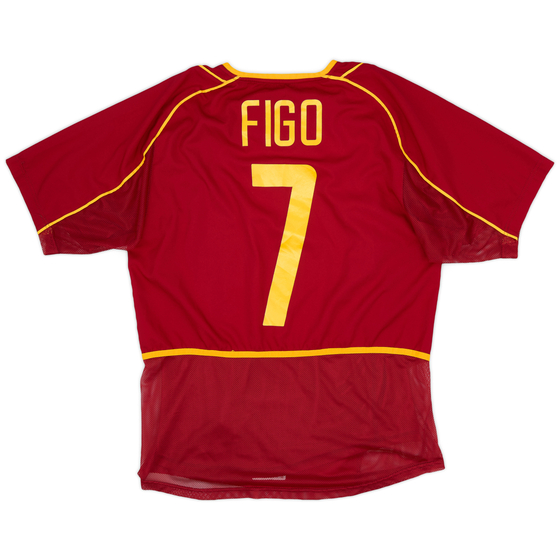 2002-04 Portugal Player Issue Home Shirt Figo #7 - 9/10 - (M)