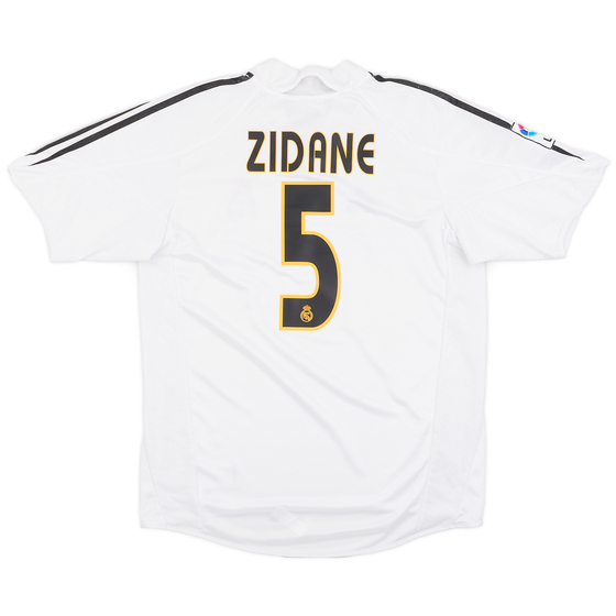 2004-05 Real Madrid Home Shirt Zidane #5 - 7/10 - (M)