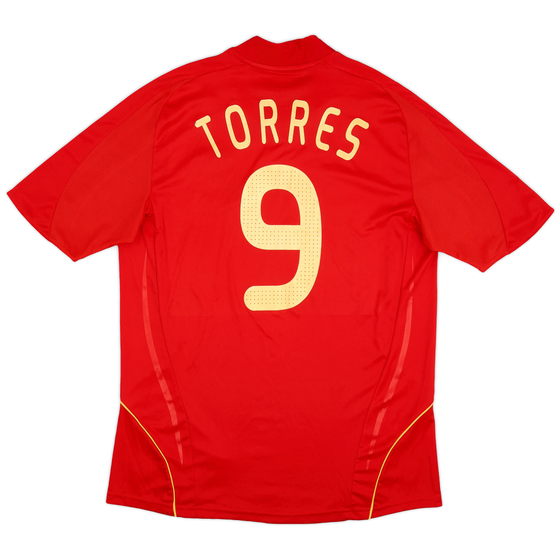 2007-09 Spain Home Shirt Torres #9 - 7/10 - (L)