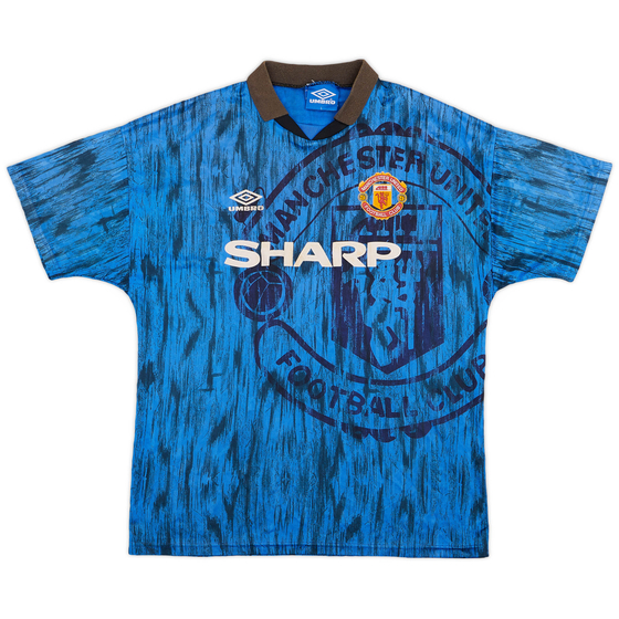 1992-93 Manchester United Away Shirt - 7/10 - (L)