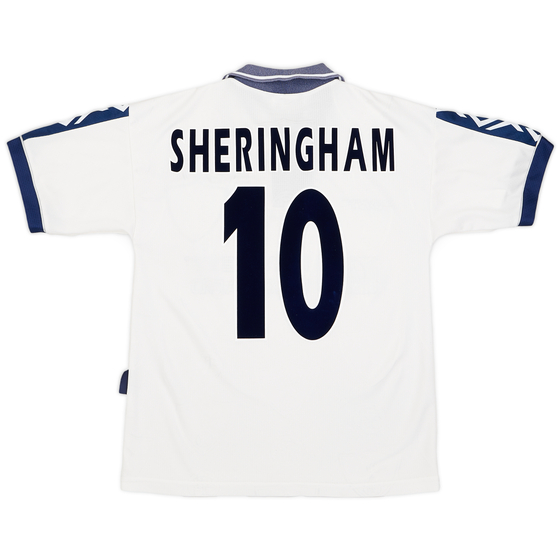1995-97 Tottenham Home Shirt Sheringham #10 - 7/10 - (S)