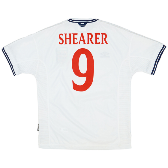1999-01 England Home Shirt Shearer #9 - 7/10 - (L)