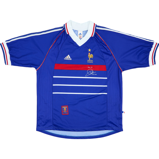 1998-00 France 'Pour Toi Zinedine Zidane' Home Shirt - 9/10 - (L)