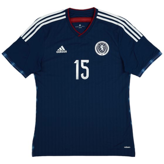 2014-15 Scotland Player Issue Home Shirt #15 - 8/10 - (L)
