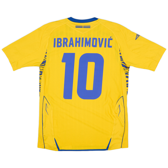 2007-09 Sweden Home Shirt Ibrahimovic #10 - 9/10 - (S)