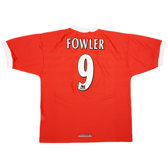 1998-00 Liverpool Home Shirt Fowler #9 (XL)