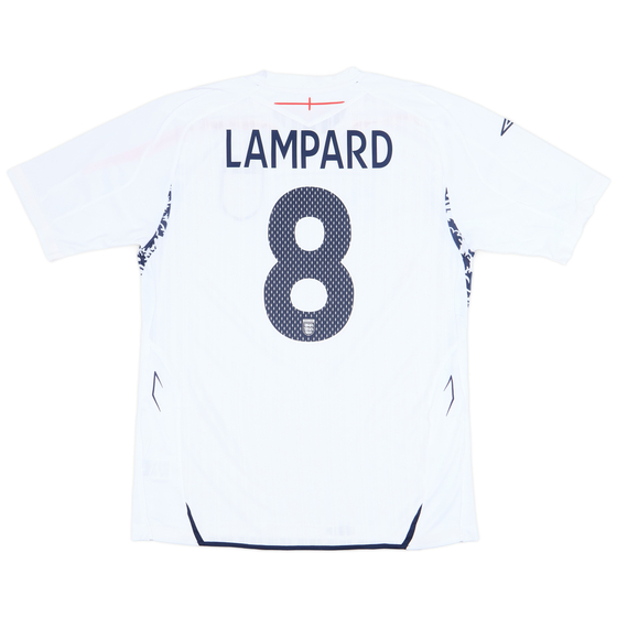 2007-09 England Home Shirt Lampard #8 (L)