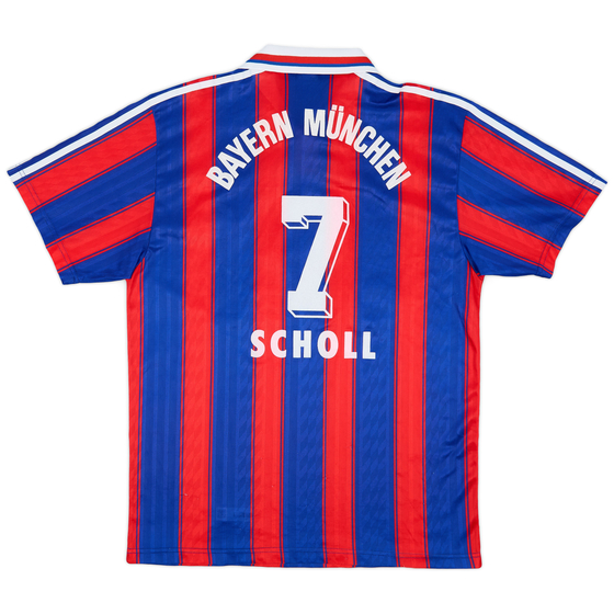 1995-97 Bayern Munich Home Shirt Scholl #7 - 9/10 - (M)