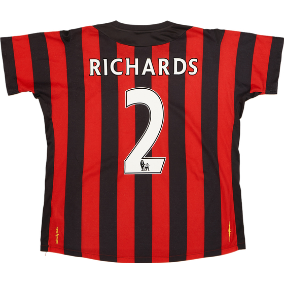 2011-12 Manchester City Away Shirt Richards #2 - 7/10 - (XL)