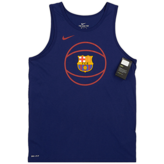2017-18 Barcelona Nike Basketball Crest Tank Top/Vest