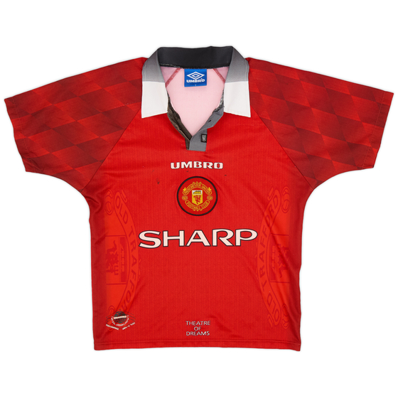1996-98 Manchester United Home Shirt - 6/10 - (Y)