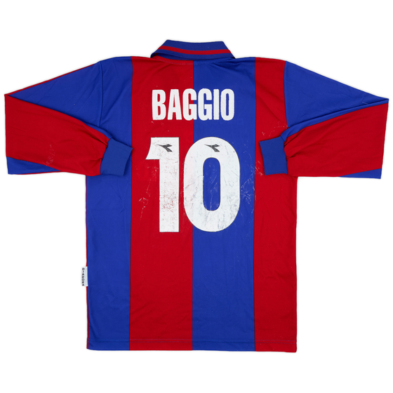 1996-97 Bologna Home L/S Shirt Baggio #10 - 5/10 - (L)