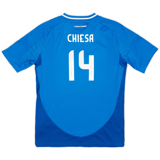 2024-25 Italy Home Shirt Chiesa #14 (KIDS)