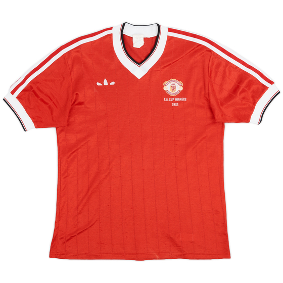 1983 Manchester United 'FA Cup Winners' Home Shirt - 3/10 - (L)