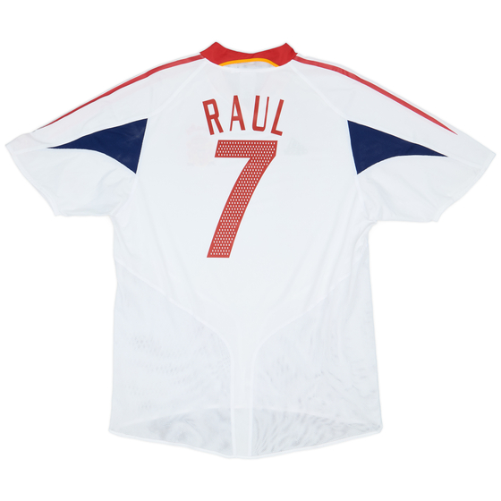 2004-06 Spain Away Shirt Raul #7 - 7/10 - (XL)