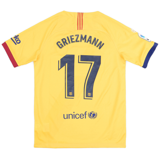 2019-20 Barcelona Away Shirt Greizmann #17 - 9/10 - (L.Boys)
