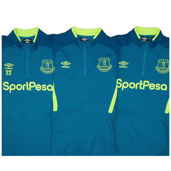 2019-20 Everton Player Issue 1/4 Zip Training Top - As New