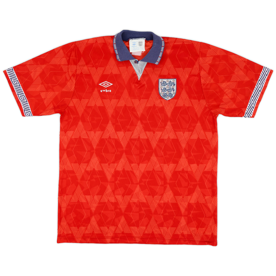 1990-93 England Away Shirt - 5/10 - (L)