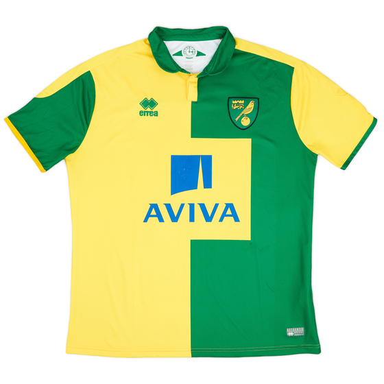2015-16 Norwich Home Shirt - 6/10 - (XXL)