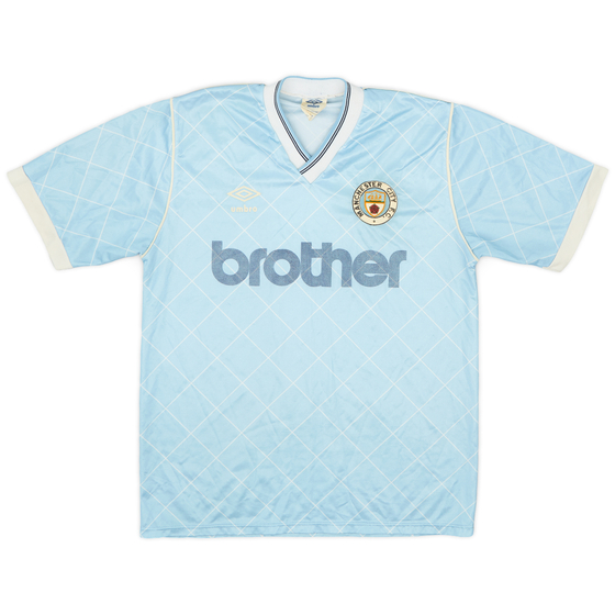 1987-89 Manchester City Home Shirt - 7/10 - (S)