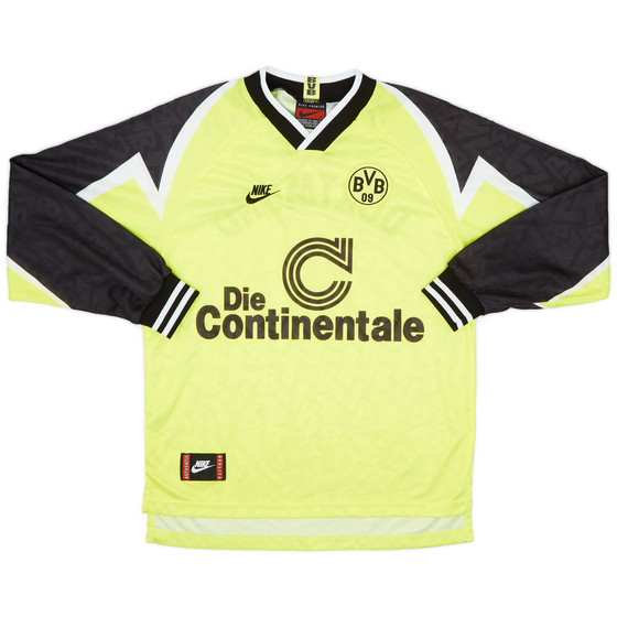 1995-96 Borussia Dortmund Home L/S Shirt - 9/10 - (M)