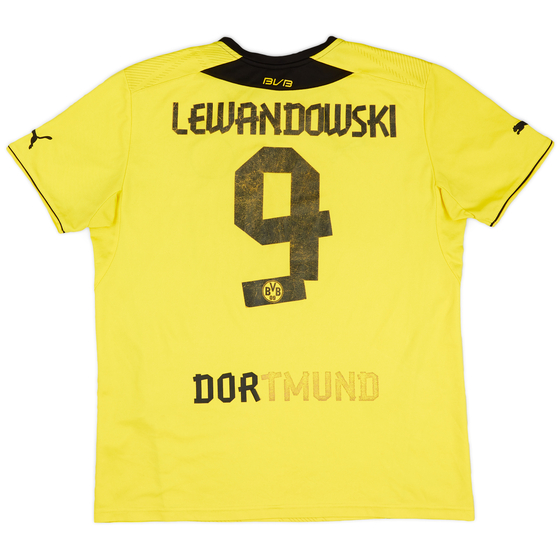2013-14 Borussia Dortmund Home Shirt Lewandowski #9 - 4/10 - (L)