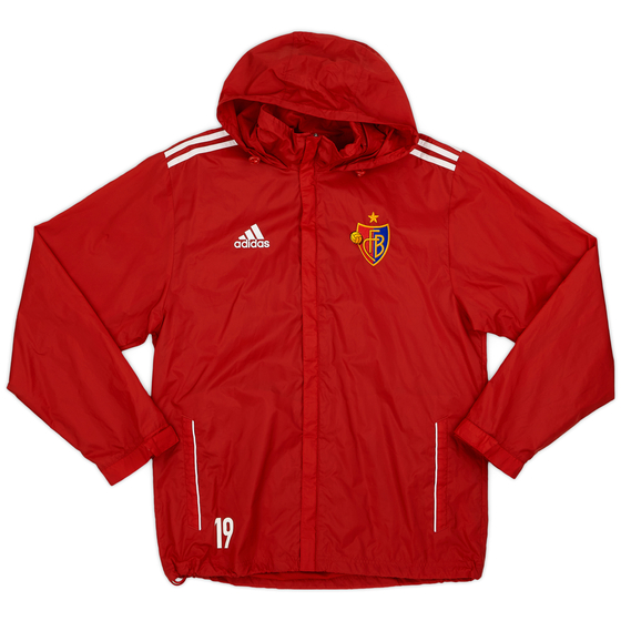 2012-13 FC Basel Player Issue adidas Hooded Rain Jacket #19 - 9/10 - (M/L)