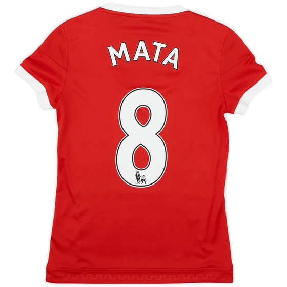 2015-16 Manchester United Home Shirt Mata #8 - 10/10 - (Women's XS)
