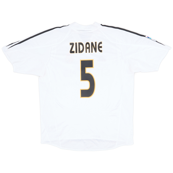 2004-05 Real Madrid Home Shirt Zidane #5 - 8/10 - (L)