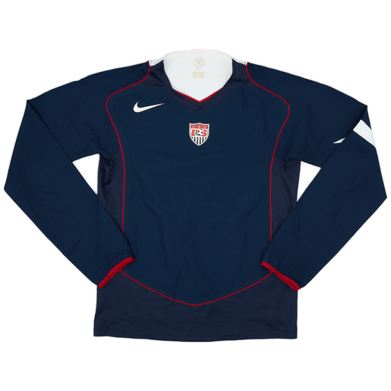 2004-06 USA Player Issue Away L/S Shirt - 9/10 - (M)