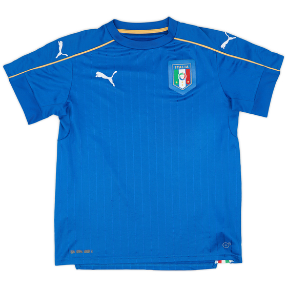 2016-17 Italy Home Shirt - 8/10 - (XL.Boys)