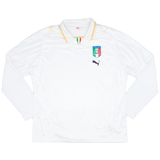 2007-08 Italy Away L/S Shirt - 4/10 - (XL)