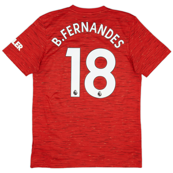 2020-21 Manchester United Home Shirt B.Fernandes #18 - 7/10 - (M)