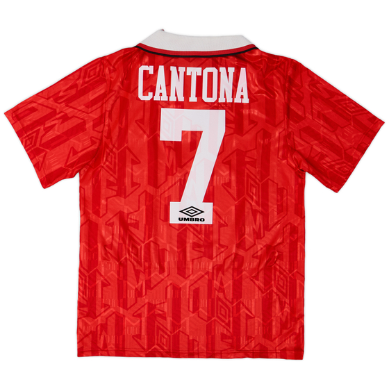 1992-94 Manchester United Home Shirt Cantona #7 - 9/10 - (M)
