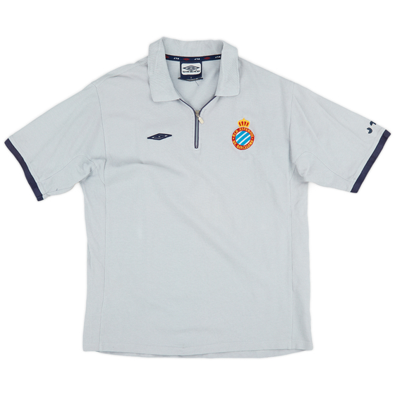 2004-05 Espanyol Umbro 1/4 Zip Polo Shirt - 9/10 - (M)