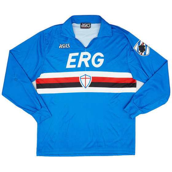 1991-92 Sampdoria Home L/S Shirt #10 - 5/10 - (XL)