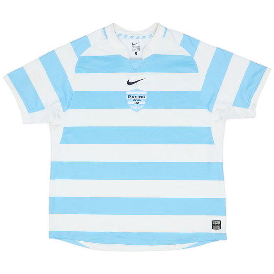 2009-10 Racing Metro 92 Rugby Home Shirt - 8/10 - (L)