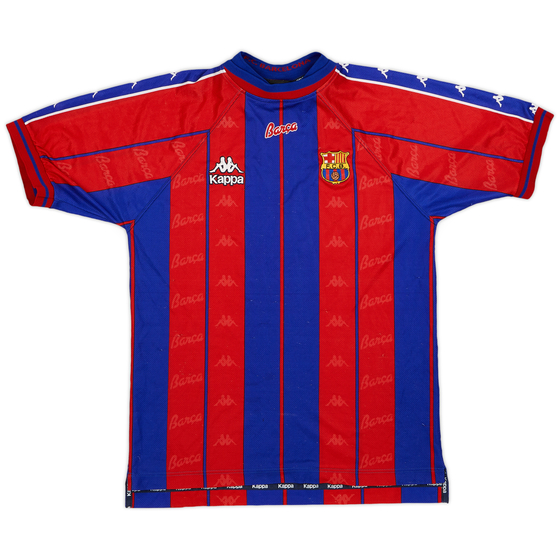 1997-98 Barcelona Home Shirt - 8/10 - (L)