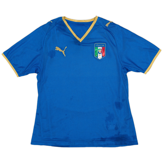2007-08 Italy Home Shirt - 3/10 - (L.Boys)