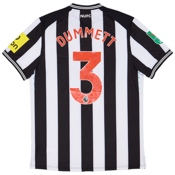 2023-24 Newcastle Carabao Cup Match Issue Home Shirt Dummett #3