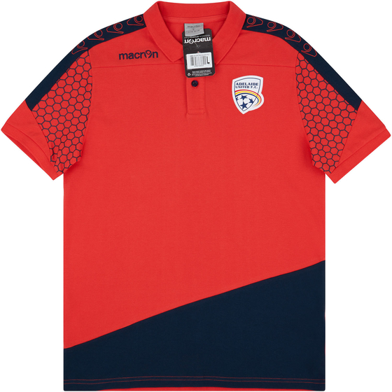 2016-17 Adelaide United Macron Travel Polo T-Shirt
