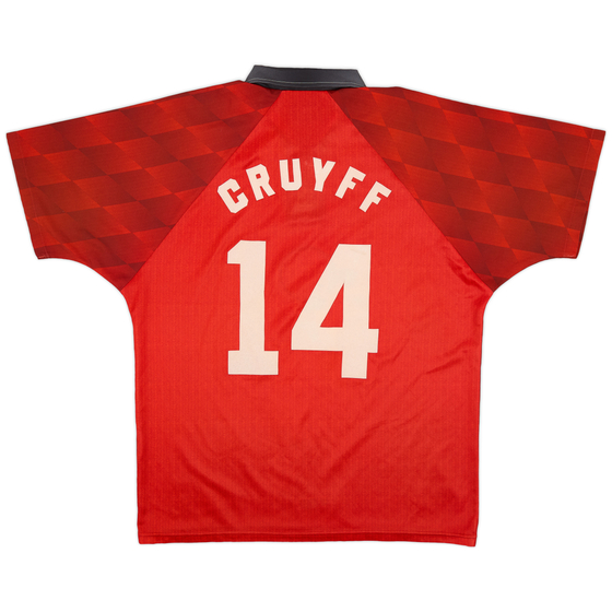 1996-98 Manchester United Home Shirt Cruyff #14 - 8/10 - (L)