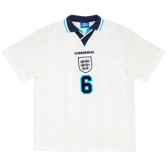 1995-97 England Home Shirt Southgate #6 - 7/10 - (XL)