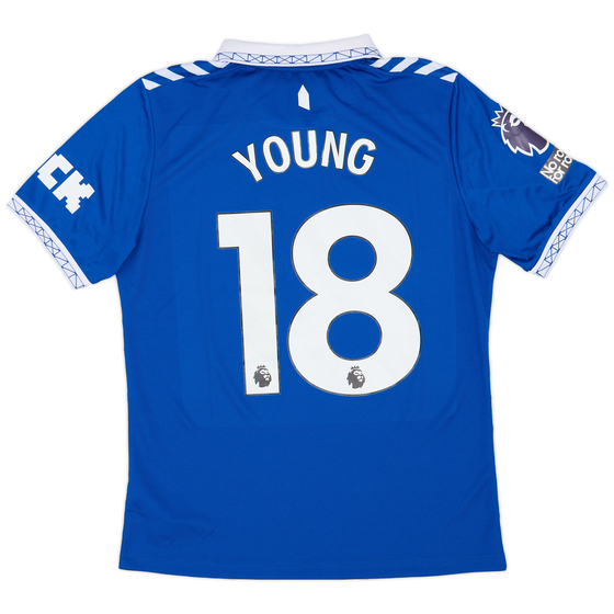 2023-24 Everton Match Issue Home Shirt Young #18