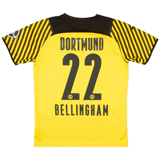 2021-22 Borussia Dortmund Home Shirt Bellingham #22 - 9/10 - (M)